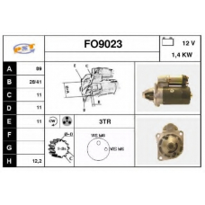 FO9023 SNRA Стартер