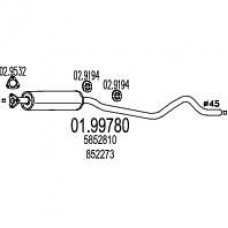 01.99780 MTS Средний глушитель выхлопных газов
