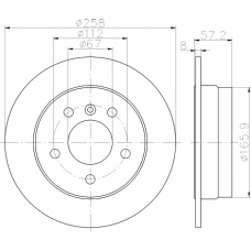 8DD 355 111-091 HELLA PAGID Тормозной диск