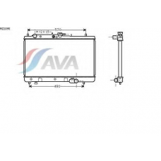 MZ2095 AVA Радиатор, охлаждение двигателя