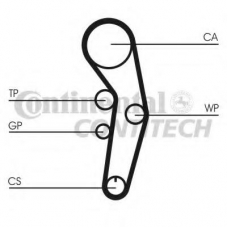 CT1090K2 CONTITECH Комплект ремня грм