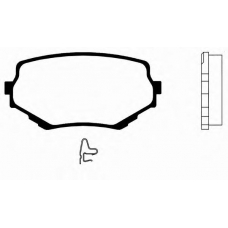 J PA-893AF JAPANPARTS Комплект тормозных колодок, дисковый тормоз