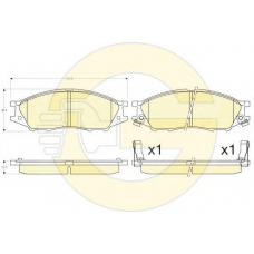 6135636 GIRLING Комплект тормозных колодок, дисковый тормоз