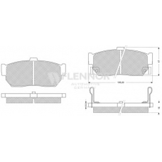 FB211228 FLENNOR Комплект тормозных колодок, дисковый тормоз