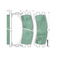 GDB1018 TRW Комплект тормозных колодок, дисковый тормоз