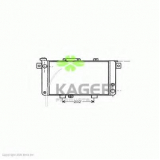 31-2996 KAGER Радиатор, охлаждение двигателя