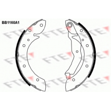 BB1160A1 FTE Комплект тормозных колодок