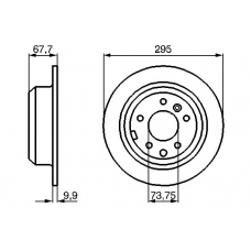 0 986 478 692 BOSCH Тормозной диск