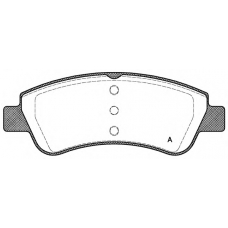 BPA0840.20 OPEN PARTS Комплект тормозных колодок, дисковый тормоз