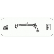 JP134 JANMOR Комплект проводов зажигания