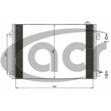 300592 ACR Конденсатор, кондиционер