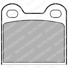 LP21 DELPHI Комплект тормозных колодок, дисковый тормоз