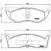 P 11 008 BREMBO Комплект тормозных колодок, дисковый тормоз