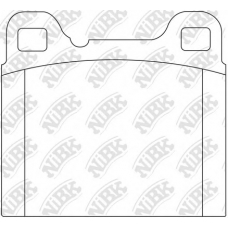 PN0007 NiBK Комплект тормозных колодок, дисковый тормоз