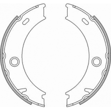 18492733678 S.b.s. Комплект тормозных колодок, стояночная тормозная с
