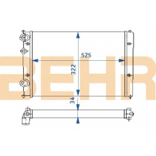 2109178 BEHR Radiator