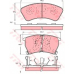GDB735 TRW Комплект тормозных колодок, дисковый тормоз