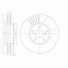 BG3189 DELPHI Тормозной диск