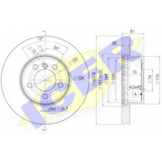 78BD0265-2 ICER Тормозной диск