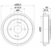 MBD122 MINTEX Тормозной барабан