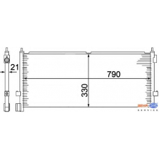 8FC 351 307-311 HELLA Конденсатор, кондиционер