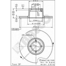 BS 7074 BRECO Тормозной диск