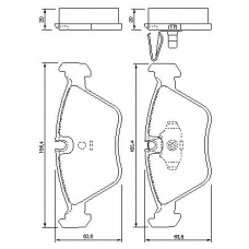 0 986 424 767 BOSCH Комплект тормозных колодок, дисковый тормоз