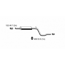 642026 ERNST Средний глушитель выхлопных газов