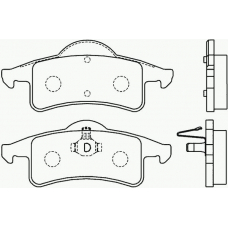 P 37 006 BREMBO Комплект тормозных колодок, дисковый тормоз