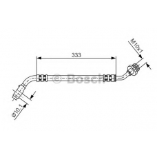 1 987 481 119 BOSCH Тормозной шланг