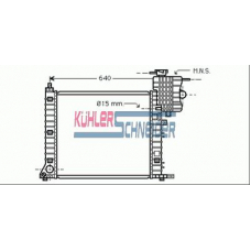 0310701 KUHLER SCHNEIDER Радиатор, охлаждение двигател