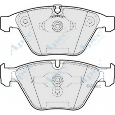 PAD1263 APEC Комплект тормозных колодок, дисковый тормоз
