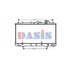 560330N AKS DASIS Радиатор, охлаждение двигателя