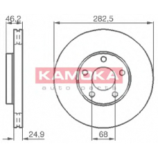 1032028 KAMOKA Тормозной диск