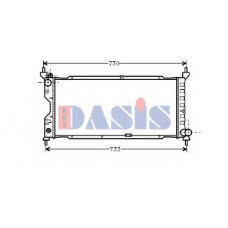 151620N AKS DASIS Радиатор, охлаждение двигателя