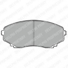 LP1095 DELPHI Комплект тормозных колодок, дисковый тормоз