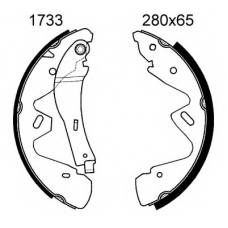 01733 BSF Комплект тормозных колодок