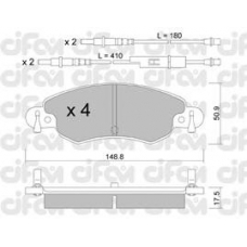 822-330-0 CIFAM Комплект тормозных колодок, дисковый тормоз