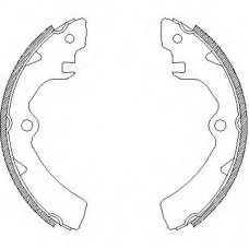 Z4106.00 WOKING Комплект тормозных колодок