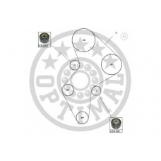 SK-1614 OPTIMAL Комплект ремня грм