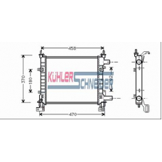 1813001 KUHLER SCHNEIDER Радиатор, охлаждение двигател