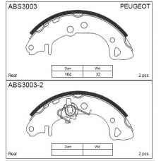 ABS3003 Allied Nippon Колодки барабанные