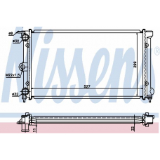 65111A NISSENS Радиатор, охлаждение двигателя