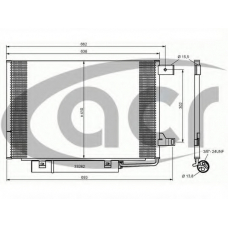 300651 ACR Конденсатор, кондиционер