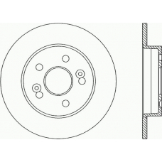 BDA1468.10 OPEN PARTS Тормозной диск