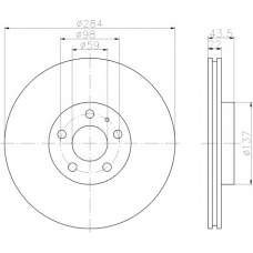 MDC385 MINTEX Тормозной диск