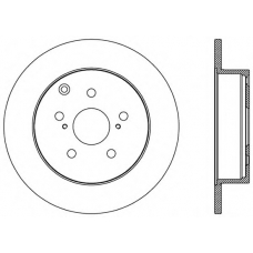 BDA2584.10 OPEN PARTS Тормозной диск