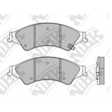 PN51001 NiBK Комплект тормозных колодок, дисковый тормоз