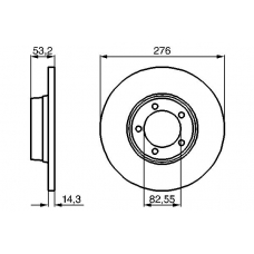 0 986 478 820 BOSCH Тормозной диск