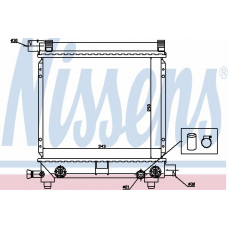 62658 NISSENS Радиатор, охлаждение двигателя